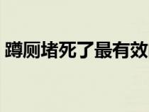 蹲厕堵死了最有效的方法（厕所堵了怎么通）