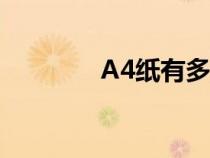 A4纸有多大（a3纸有多大）