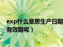 exp什么意思生产日期还是截止日期（EXP是生产日期还是有效期呢）