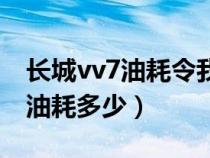 长城vv7油耗令我们大吃一惊(长城vv7综合油耗多少) 长城vv7油耗令我们大吃一惊(长城vv7综合油耗多少)