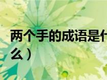 两个手的成语是什么意思（两个手的成语是什么）