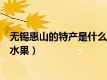 无锡惠山的特产是什么水果和蔬菜（无锡惠山的特产是什么水果）