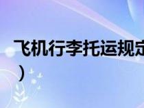 飞机行李托运规定化妆品（飞机行李托运规定）