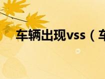 车辆出现vss（车辆vss故障是什么意思）