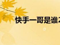 快手一哥是谁2023（快手一哥是谁）