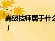 高级技师属于什么职称（高级技师是什么职称）