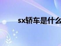 sx轿车是什么车牌（sx4是什么车）