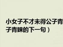 小女子不才未得公子青睐下一句怎么接(小女子不才未得公子青睐的下一句) 小女子不才未得公子青睐下一句怎么接(小女子不才未得公子青睐的下一句)