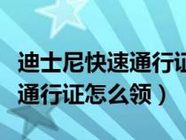 迪士尼快速通行证怎么领取最新（迪士尼快速通行证怎么领）