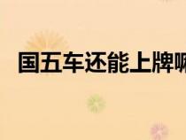国五车还能上牌嘛（国五车型还能上牌不）