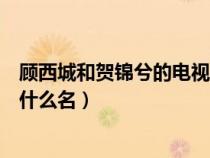顾西城和贺锦兮的电视剧叫什么（顾西城和贺锦兮电视剧叫什么名）