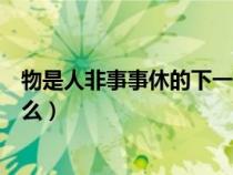 物是人非事事休的下一句是啥（物是人非事事休的意思是什么）