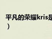 平凡的荣耀kris是谁（平凡的荣耀克瑞斯是谁）