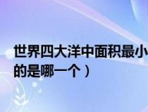 世界四大洋中面积最小的是什么(世界上四大洋中面积最小的是哪一个) 世界四大洋中面积最小的是什么(世界上四大洋中面积最小的是哪一个)