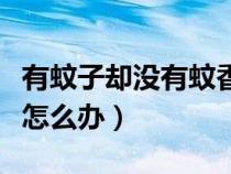 有蚊子却没有蚊香怎么办（有蚊子可是没蚊香怎么办）