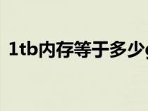 1tb内存等于多少gb内存（1tb内存是多大）