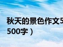 秋天的景色作文500字初二（秋天的景色作文500字）