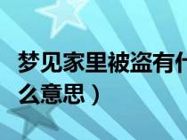 梦见家里被盗有什么预兆（梦到家中被盗是什么意思）