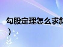 勾股定理怎么求斜边长（勾股定理公式求斜边）