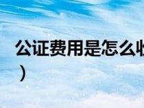 公证费用是怎么收取的（公证费计入什么科目）