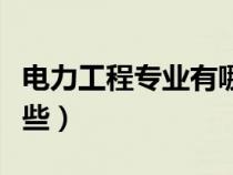 电力工程专业有哪些专业（电力工程专业有哪些）