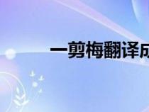 一剪梅翻译成散文（一剪梅翻译）