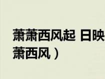 萧萧西风起 日映报期盼 红颜且告诉歌名（萧萧西风）