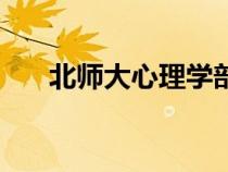 北师大心理学部官网（北师大心理学）