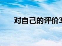 对自己的评价300字（对自己的评价）