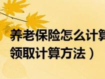 养老保险怎么计算自己能拿多少钱（养老保险领取计算方法）