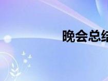 晚会总结会（晚会总结）