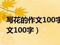 写花的作文100字运用比喻或拟人（写花的作文100字）
