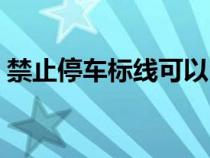 禁止停车标线可以自己画吗（禁止停车标线）