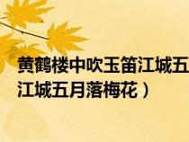 黄鹤楼中吹玉笛江城五月落梅花修辞手法（黄鹤楼中吹玉笛江城五月落梅花）