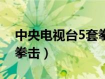 中央电视台5套拳击主持人（中央电视台5套拳击）