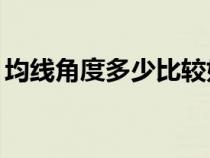 均线角度多少比较好（均线角度公式大于60）