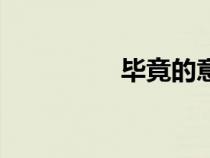毕竟的意思（竟的意思）