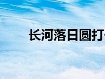 长河落日圆打一成语（长河落日圆）