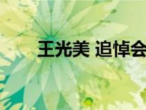 王光美 追悼会（王光美逝世追悼会）