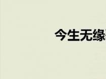 今生无缘歌词（今生无缘）