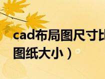 cad布局图尺寸比例怎么调整（cad布局设置图纸大小）