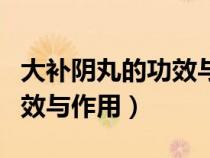 大补阴丸的功效与作用是什么（大补阴丸的功效与作用）