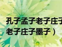 孔子孟子老子庄子墨子韩非子图片（孔子孟子老子庄子墨子）