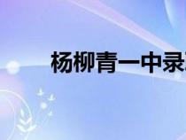 杨柳青一中录取人数（杨柳青一中）