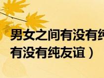 男女之间有没有纯友谊是什么意思（男女之间有没有纯友谊）