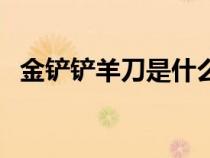 金铲铲羊刀是什么装备（羊刀是什么装备）