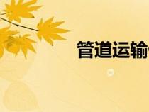 管道运输优点（管道运输）