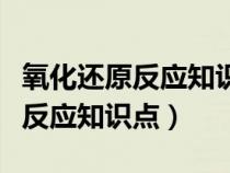 氧化还原反应知识点总结思维导图（氧化还原反应知识点）