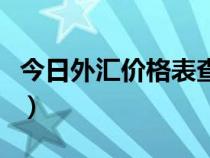 今日外汇价格表查询（外汇牌价实时行情走势）