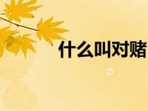 什么叫对赌（对赌是什么意思）